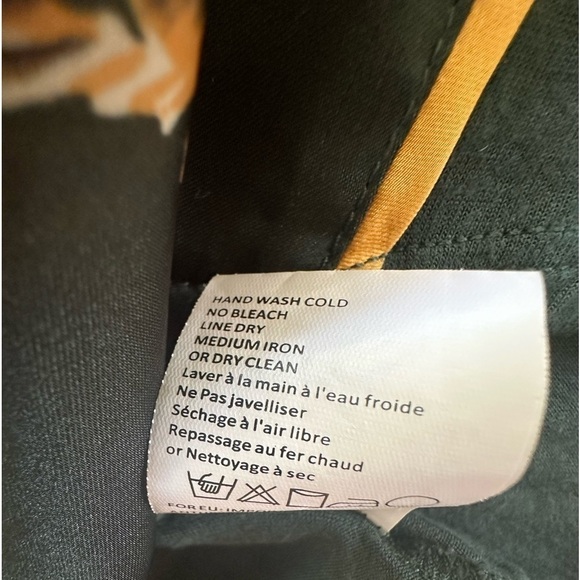 Anthropologie TINY Evesham Green Floral Print Short Sleeve V Neck Top size M - Picture 7 of 9